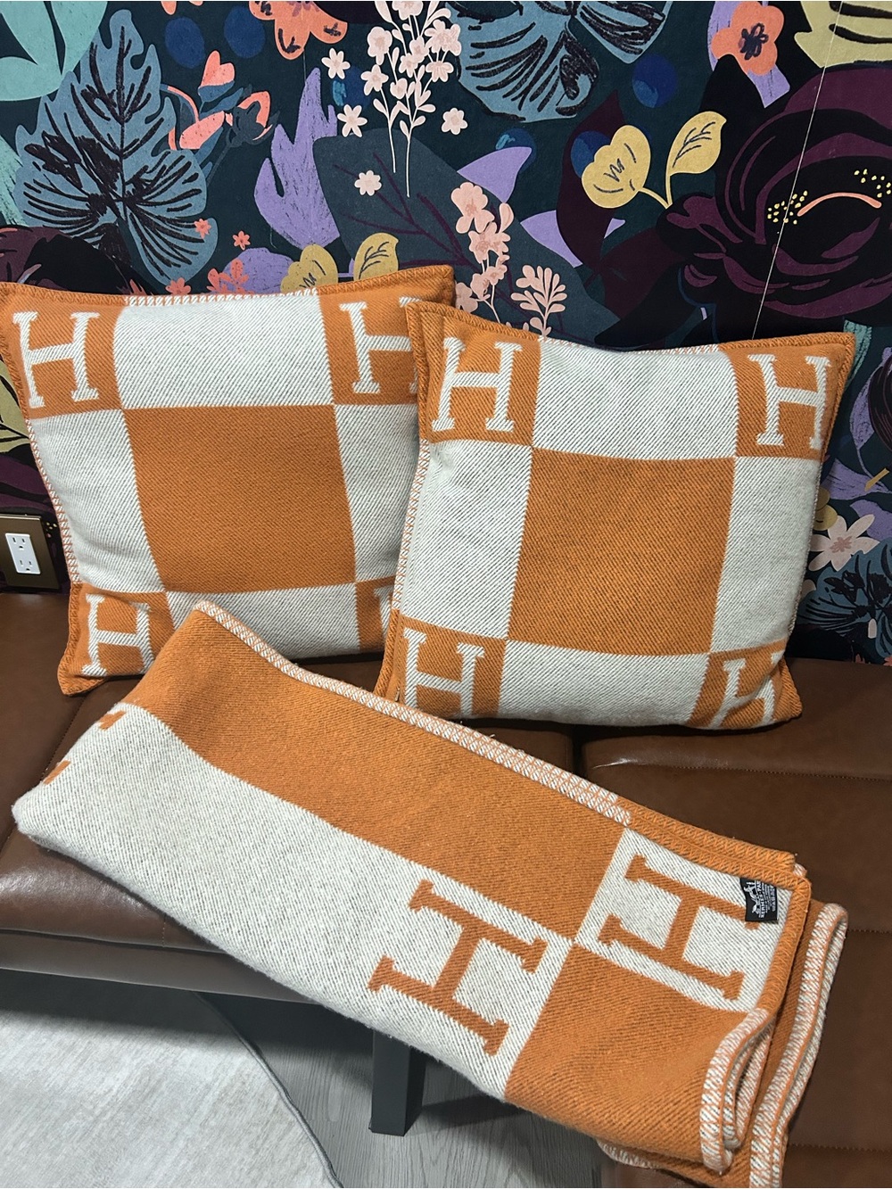 Authentic Hermes Avalon Throw Blanket